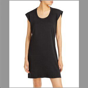 NWT Enza Costa Pima Cotton Tee Dress in Phantom Black